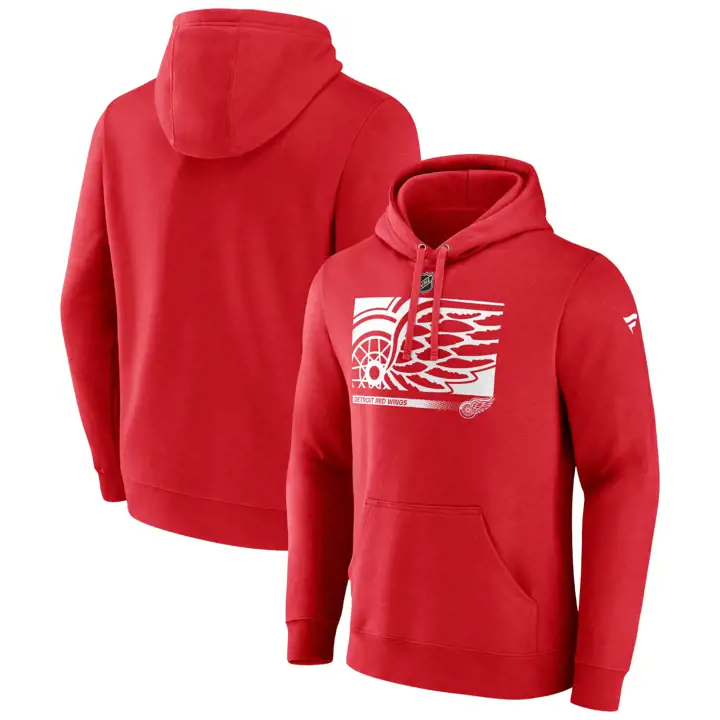 Hoodie en coton rouge secondaire des Red Wings de Détroit de la LNH