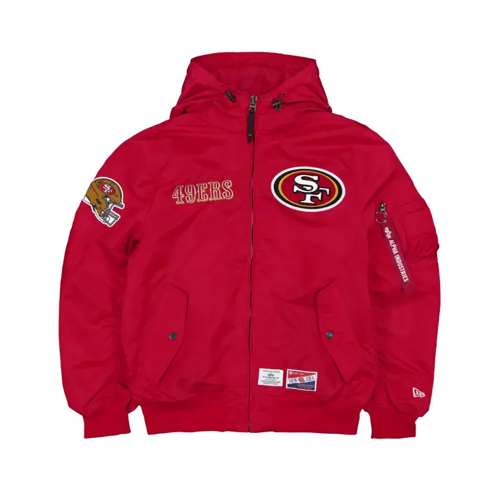 Veste San Francisco 49ers Alpha Industries 24 Rouge