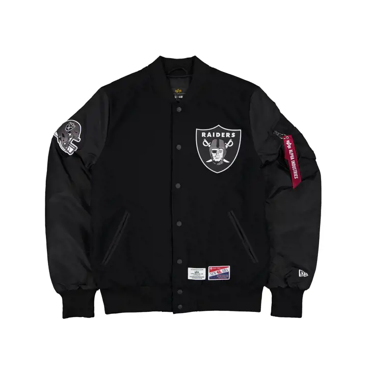 Veste en laine Las Vegas Raiders Alpha Industries 24 BLK