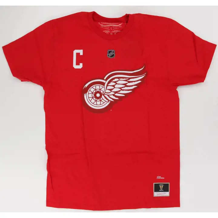 T-shirt Rétro Joueur LNH Detroit Red Wings Gordie Howe Rouge