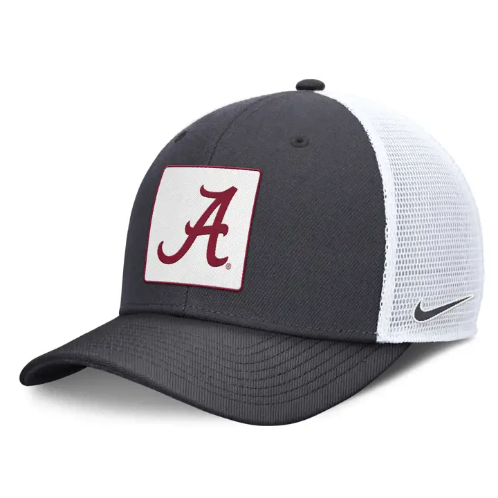 Alabama Crimson Tide NCAA Wordmark Rise Trucker Anthracite/W