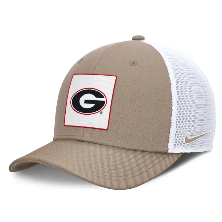 Georgia Bulldogs NCAA Casquette de Routier Kaki Rise KHA/WHT