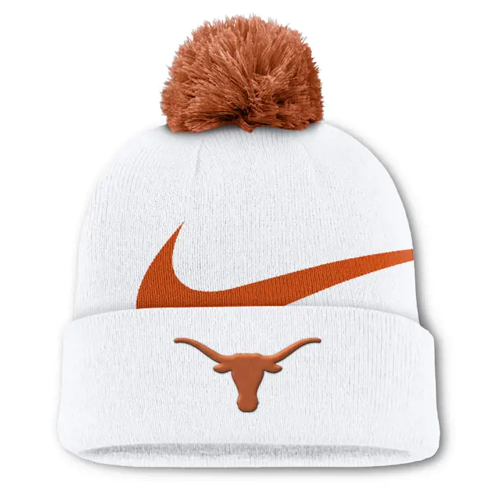 Texas Longhorns NCAA NK Bonnet à pompon Swoosh Peak ORG