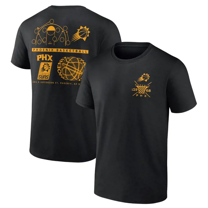 TEE-SHIRT COLLECTIF NBA STREET SUNS mc noir/ora