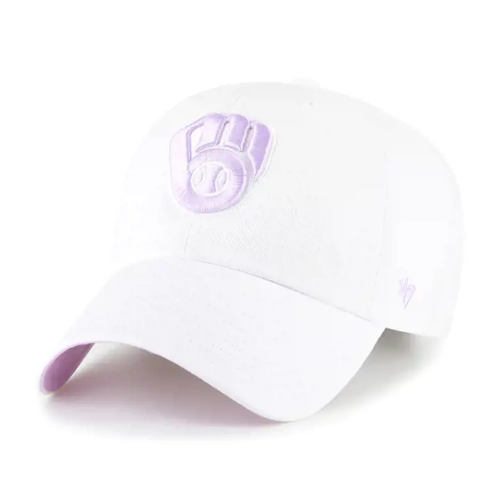 Casquette « 47 Clean Up WHT » MILWAUKEE BREWERS MLB White/Cosmos Ballpark