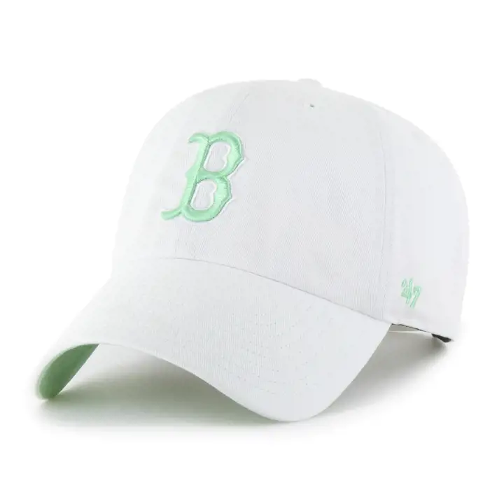 Casquette souple ajustable '47 MLB Boston Red Sox coloris Blanc et Vert Sapin