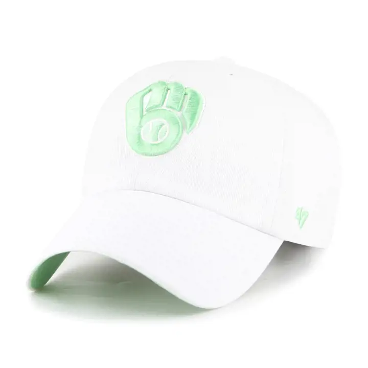 Casquette MILWAUKEE BREWERS MLB White/Hemlock Ballpark '47 Clean Up WH