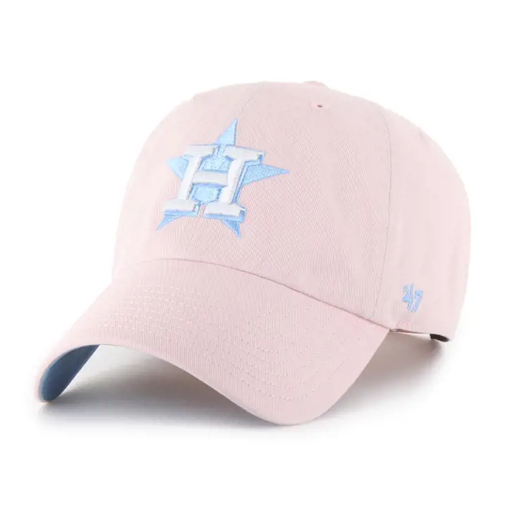 CASQUETTE HOUSTON ASTROS MLB Rose Barbe à papa '47 Clean Up PNK/LBL
