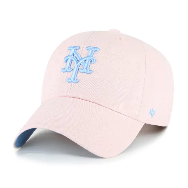 NEW YORK METS MLB Pink Cotton Candy Casquette '47 Clean Up PNK/LBL