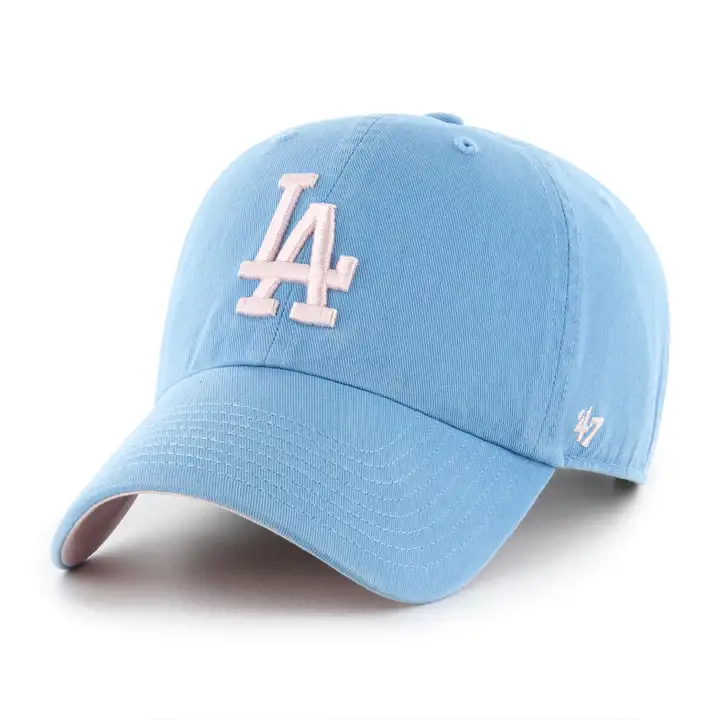 CASQUETTE DE BASEBALL LOS ANGELES DODGERS MLB Bleu Barbe à Papa '47 Clean Up LBL/P