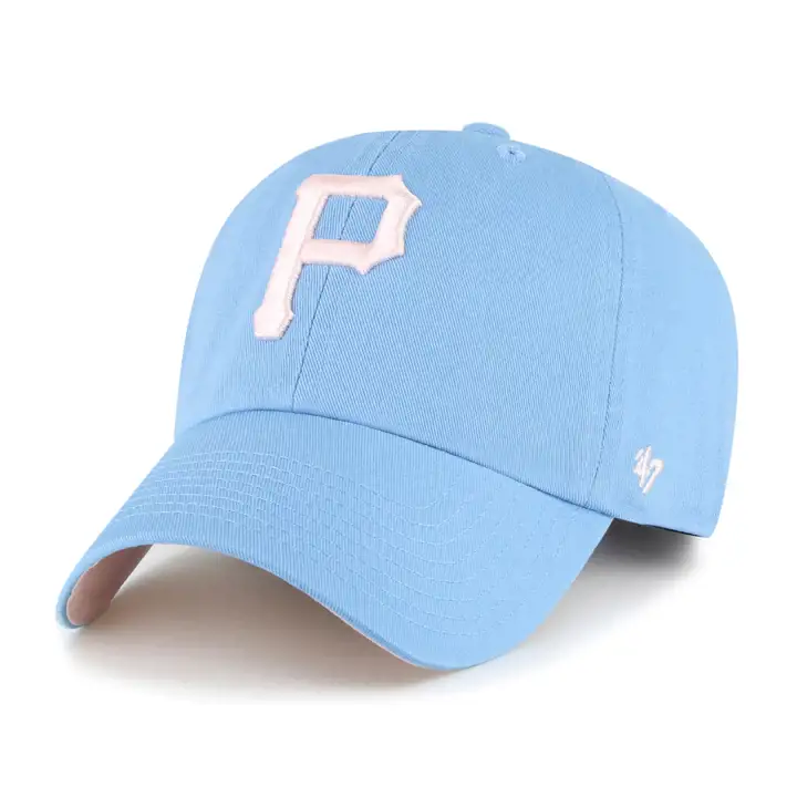 Casquette MLB Pittsburgh Pirates '47 Clean Up LBL/PN en coton bleu barbe à papa