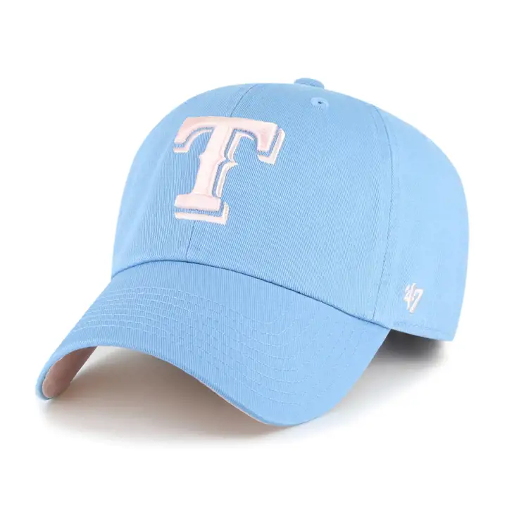 TEXAS RANGERS MLB Barbe à papa bleue '47 Clean Up LBL/PNK