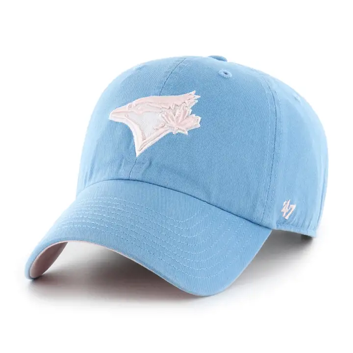 TORONTO BLUE JAYS MLB Coton Ouaté Bleu Sucre Filé '47 Clean Up LBL/PNK