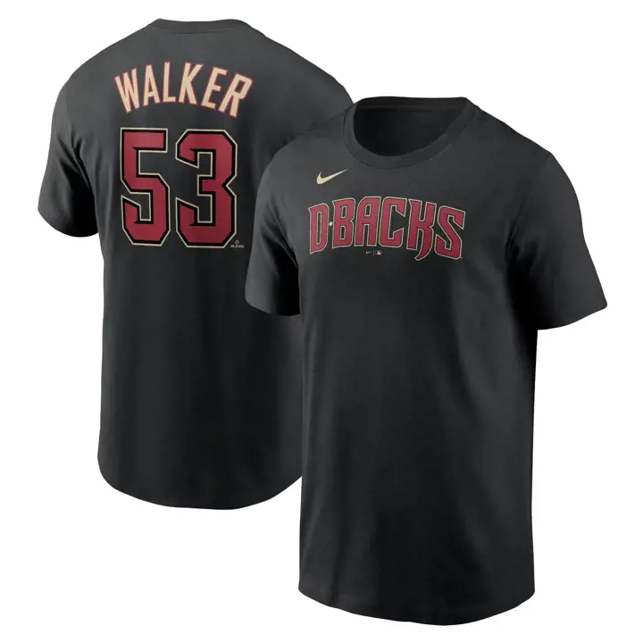 T-shirt Joueur MLB Nike N&N Arizona Diamondbacks Walker NOIR