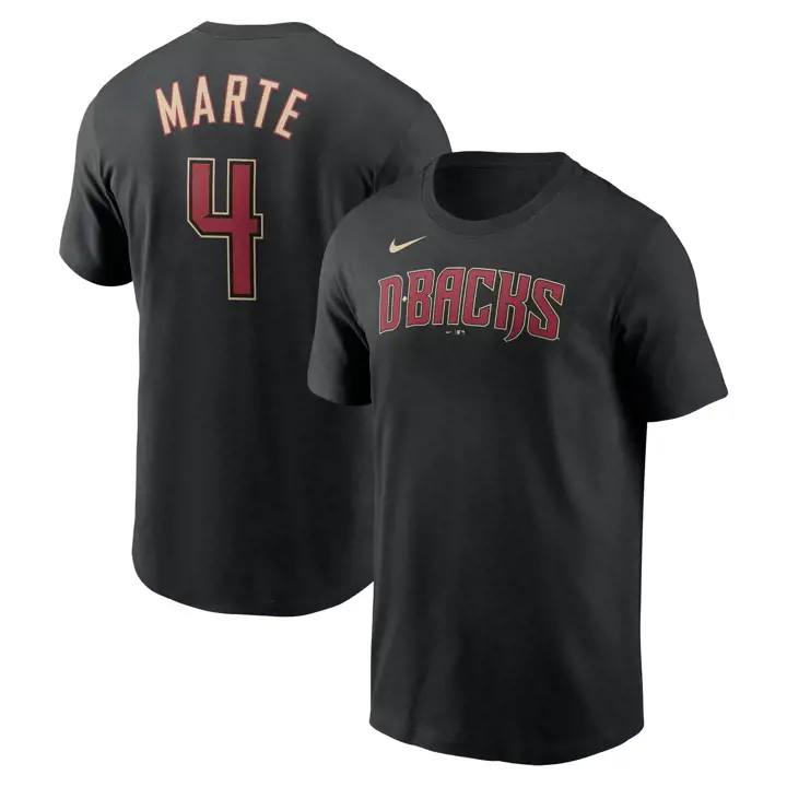 T-shirt de joueur N&N Nike MLB des Arizona Diamondbacks - Marte Noir