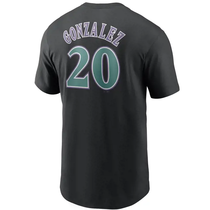 T-shirt joueur MLB Nike Coop N&N Diamondbacks Gonzalez BLK
