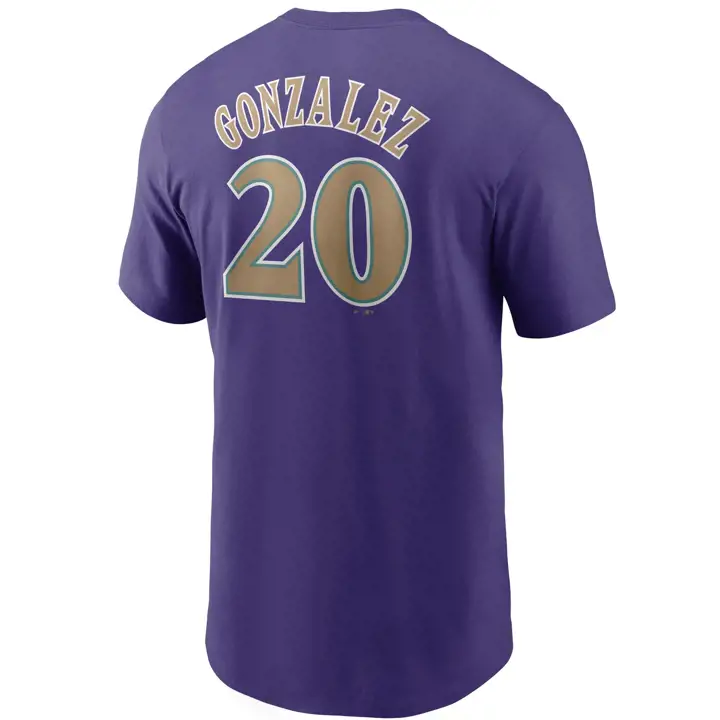 Diamondbacks MLB Nike Coop N&N T-Shirt Joueur Gonzalez VIO