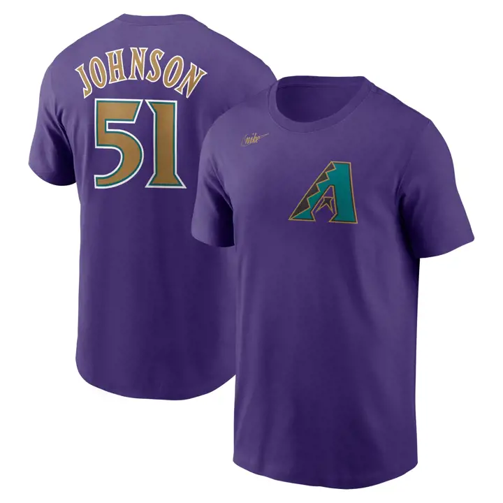 T-shirt Nike MLB Diamondbacks Coop N&N Joueur Johnson PUR