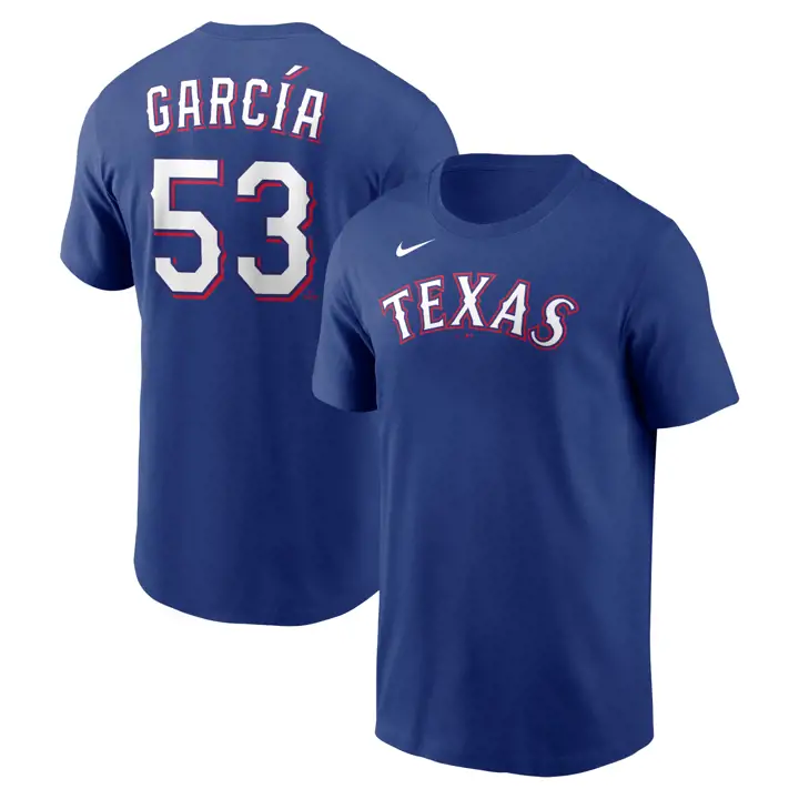 Texas Rangers MLB Nike T-shirt Joueur N&N Adolis Garcia RBL