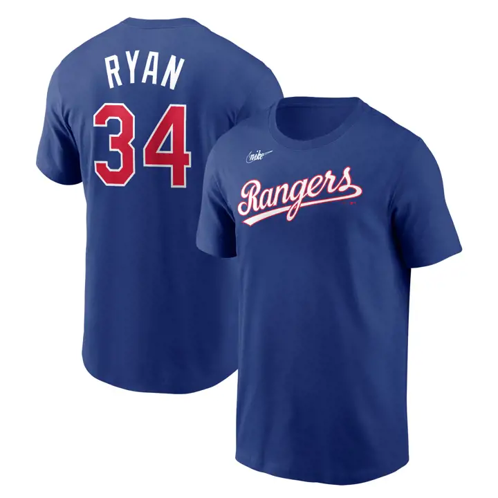 T-shirt joueur MLB Nike Coop N&N Texas Rangers Nolan Ryan RB