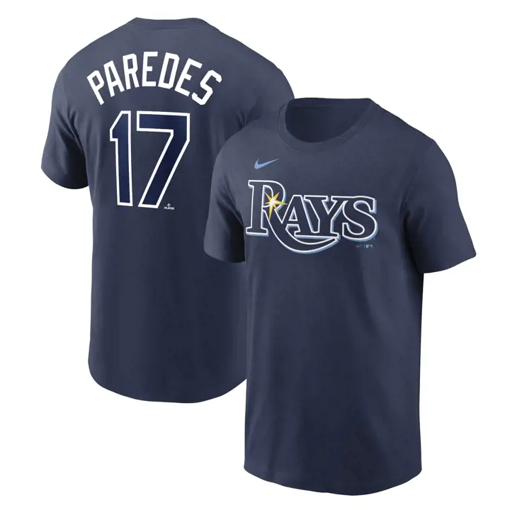 T-shirt Nike MLB N&N Joueur Tampa Bay Rays Paredes Marine