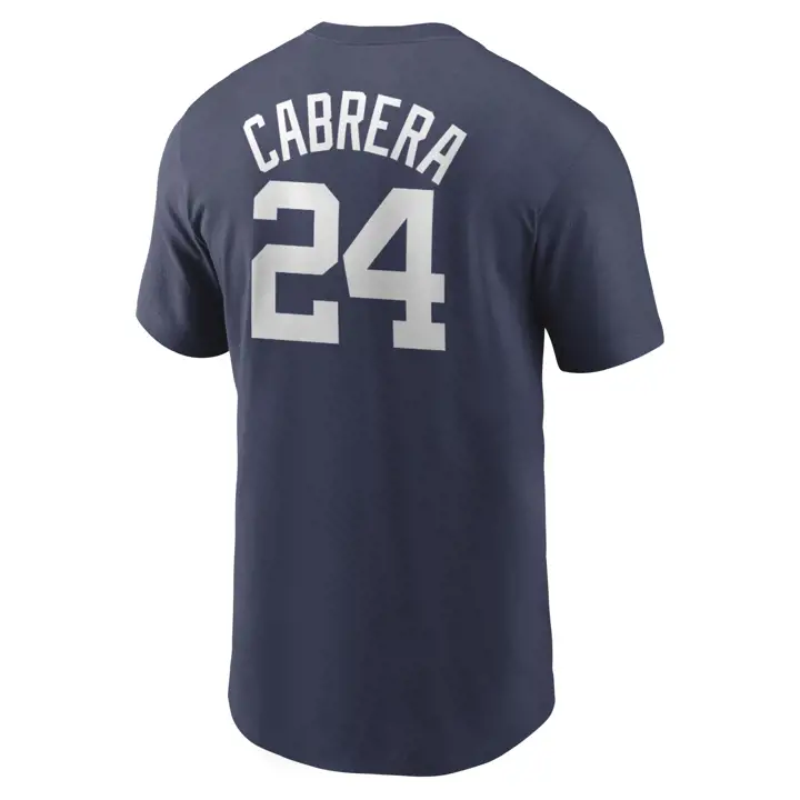 T-shirt joueur MLB Nike Coop N&N Detroit Tigers Cabrera marine