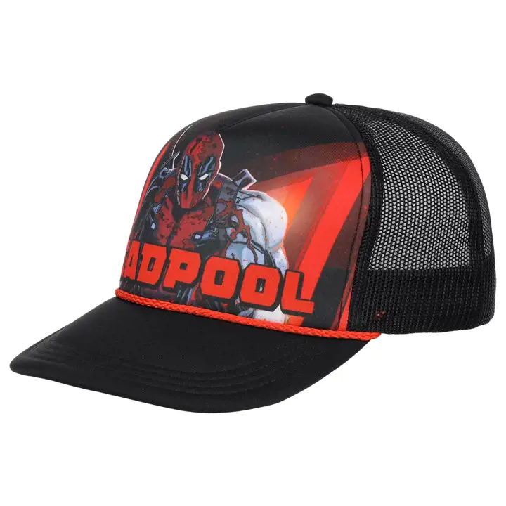 DEADPOOL Casquette Trucker en Mousse Grand Avant Ast/blk