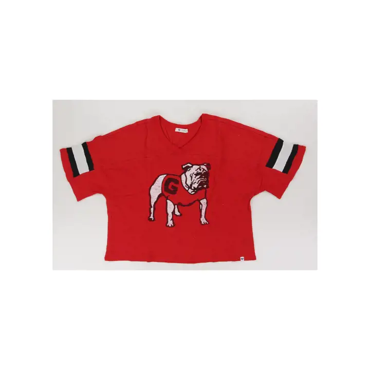 GEORGIA BULLDOGS DÉBARDEUR COURT D'ÉCLAIREUSE NCAA FEMME 24 ROUGE