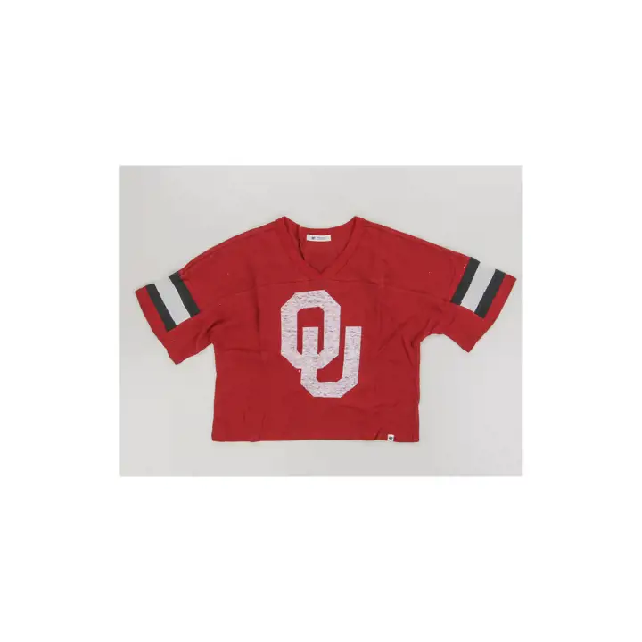T-SHIRT COURT SCOUT FEMME NCAA OKLAHOMA SOONERS 24 CRIMSON