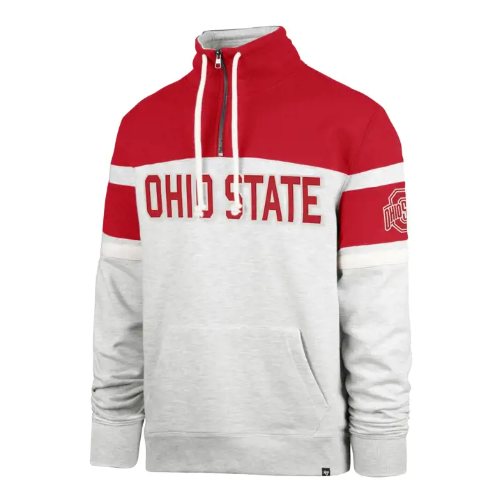 Ohio State Buckeyes NCAA AMP 1/4 ZIP 24 GRIS