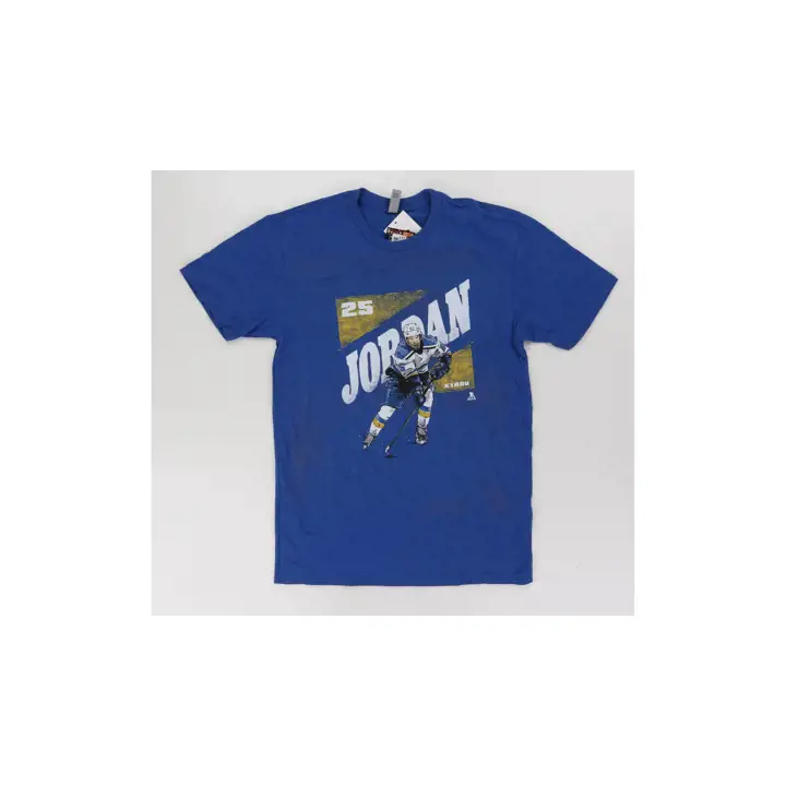 T-shirt de niveau supérieur LNH des Blues de St. Louis Jordan Kyrou Bleu