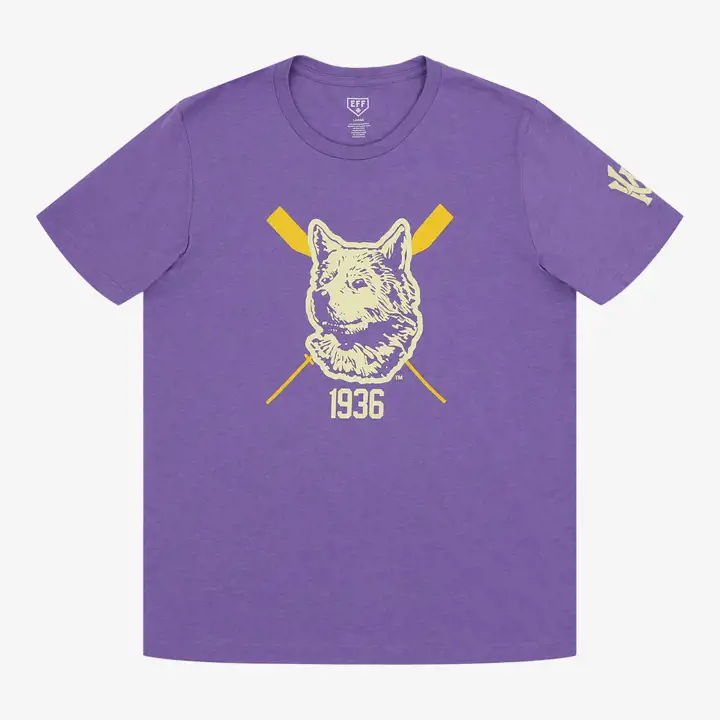 W Huskies T-shirt universitaire EFF chiné/violet