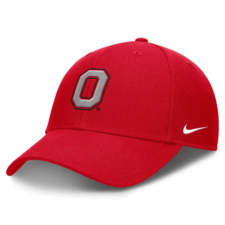 Ohio State Buckeyes NIKE CLUB STRUCTURED ADJUSTABLE noir