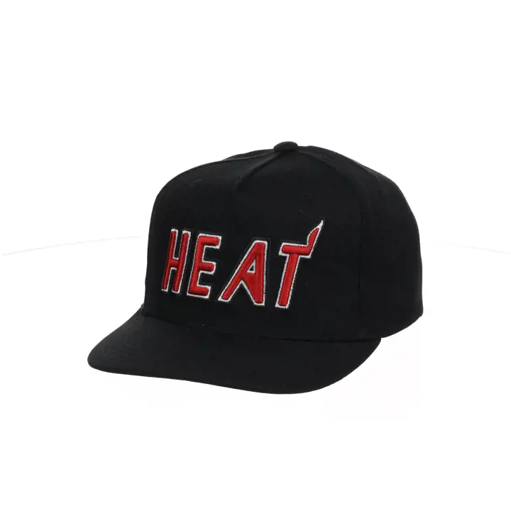 Miami Heat ÉQUIPE COULEUR LOGO MOTIF CASQUETTE NOIRE
