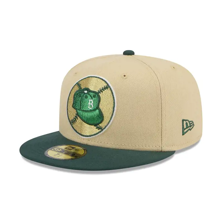 BROOKLYN DODGERS MLB PADDY 59FIFTY EBBETS FIELD VEG GLD/DKGR