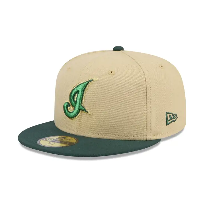CLEVELAND INDIANS MLB PADDY 59FIFTY JACOBS FIELD VÉG. GLD/DKG