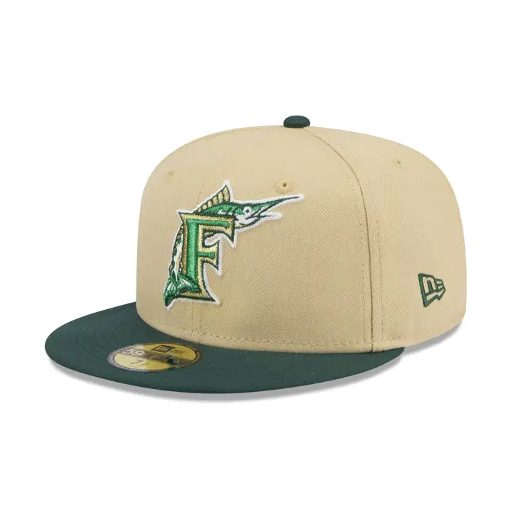 FLORIDA MARLINS MLB PADDY 59FIFTY 10TH ANN VEG GLD/DKGRN/KGR