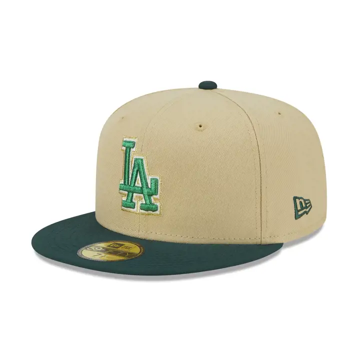 LOS ANGELES DODGERS MLB PADDY 59FIFTY 50TH ANN VEG GLD/DKGRN