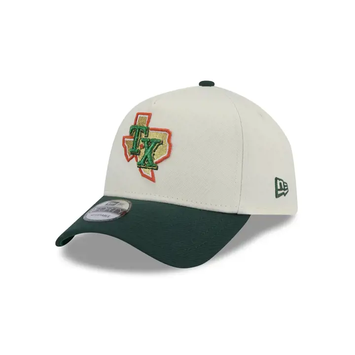 TEXAS RANGERS MLB CASQUETTE AFRAME 9FORTY 50TH ANN DKGRY/DKGRN/K