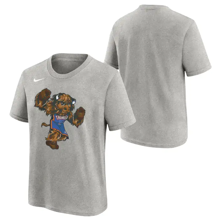 T-shirt NBA Oklahoma City Thunder pour jeune mascotte GRIS