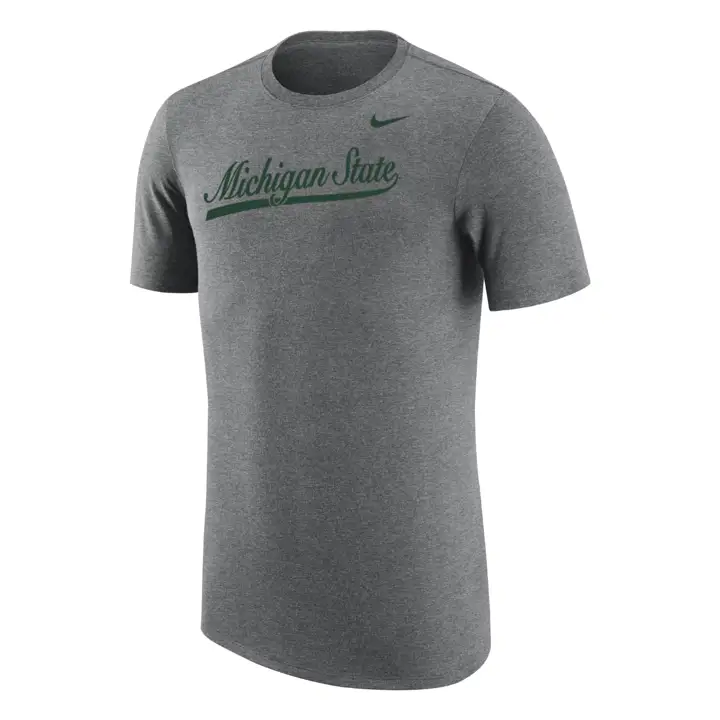 T-shirt en tricot chiné NCAA Michigan State Spartans GRIS