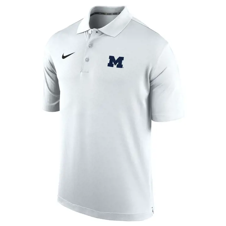 Michigan Wolverines Polo universitaire NCAA BLANC