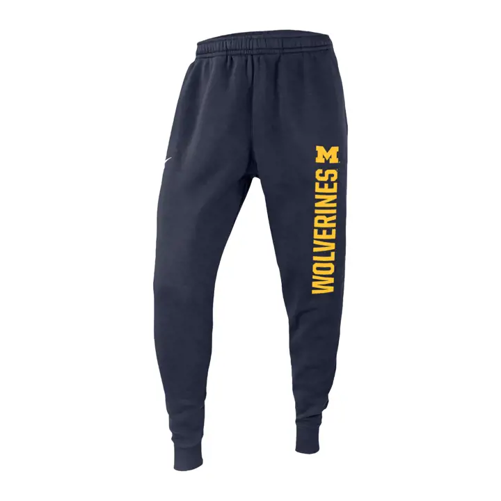 Michigan Wolverines NCAA Club molletonné pantalon de survêtement marine