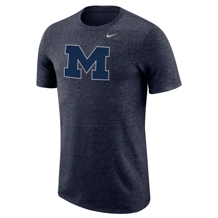 T-shirt chiné bleu marine Michigan Wolverines NCAA