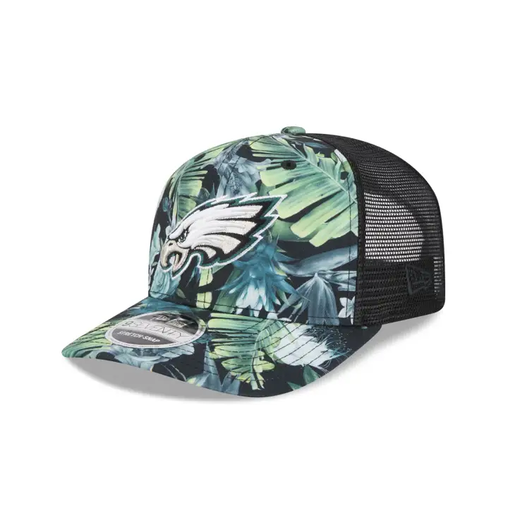 Casquette Trucker florale NFL Philadelphia Eagles noire