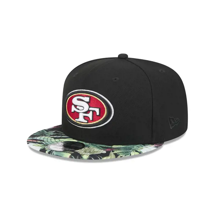 Casquette 9FIFTY NFL Floral des 49ers de San Francisco Noire