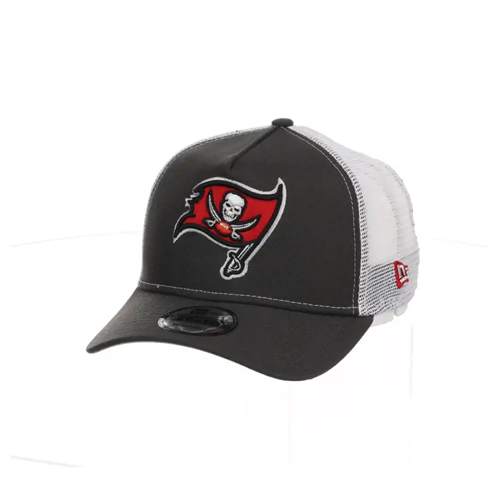 Casquette ajustable en mousse NFL des Tampa Bay Buccaneers, 2T, modèle camionneur, anthracite/blanc