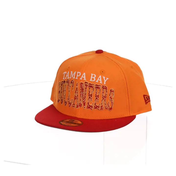 Tampa Bay Buccaneers NFL Jeune 2T Wordmark 9FIFTY ORG/ROUGE Salut