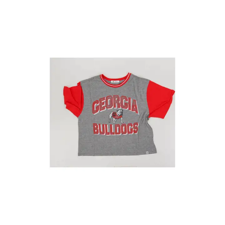GEORGIA BULLDOGS NCAA ZIGGY CROP TOP 24 slgry