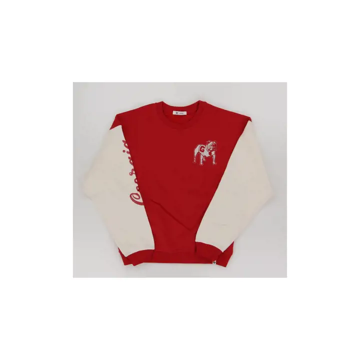 GEORGIA BULLDOGS DOUBLE EN-TÊTE RISE ANDIE CRW W rouge